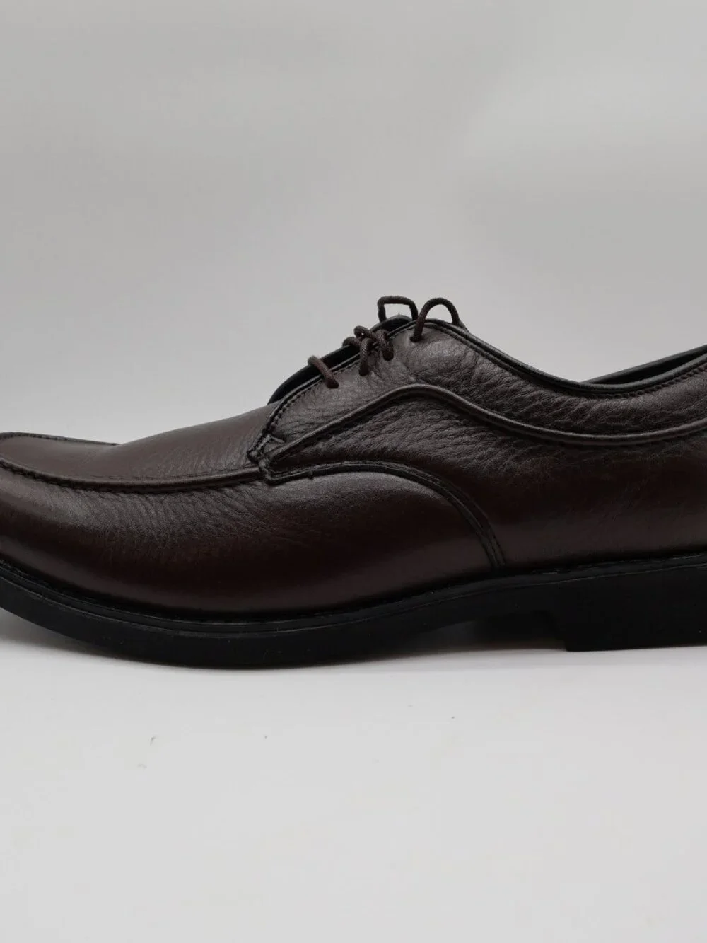 Hush Puppies Tribute Oxford Mens 10.5 Dark Brown Leather Dress Shoes